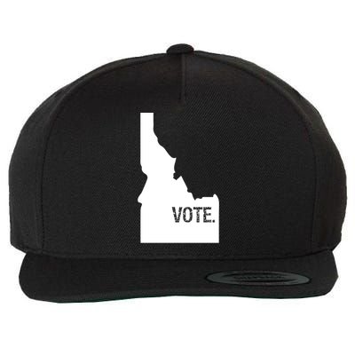 Vote Idaho Cute Gift Election Day State Voting Gift Wool Snapback Cap