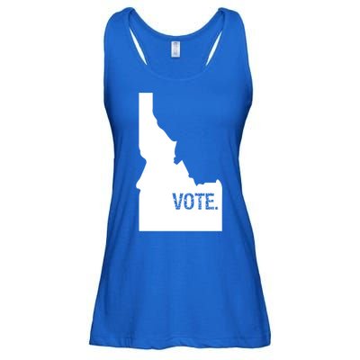 Vote Idaho Cute Gift Election Day State Voting Gift Ladies Essential Flowy Tank