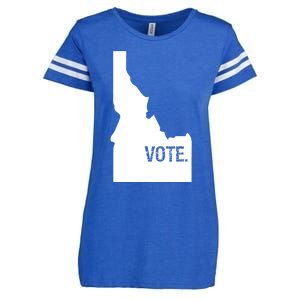 Vote Idaho Cute Gift Election Day State Voting Gift Enza Ladies Jersey Football T-Shirt