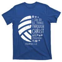 Volleyball I Can Do Things Bible Verse God Jesus Gift T-Shirt