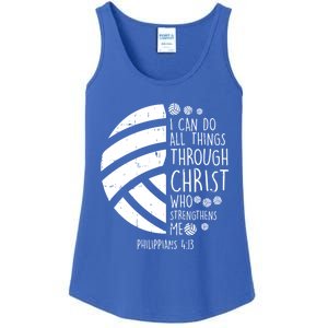 Volleyball I Can Do Things Bible Verse God Jesus Gift Ladies Essential Tank