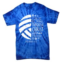 Volleyball I Can Do Things Bible Verse God Jesus Gift Tie-Dye T-Shirt