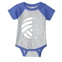 Volleyball I Can Do Things Bible Verse God Jesus Gift Infant Baby Jersey Bodysuit