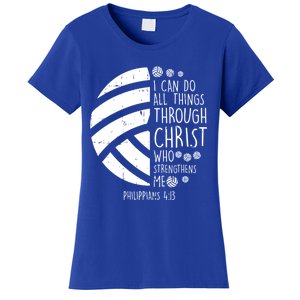 Volleyball I Can Do Things Bible Verse God Jesus Gift Women's T-Shirt