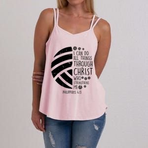 Volleyball I Can Do Things Bible Verse God Jesus Gift Women's Strappy Tank