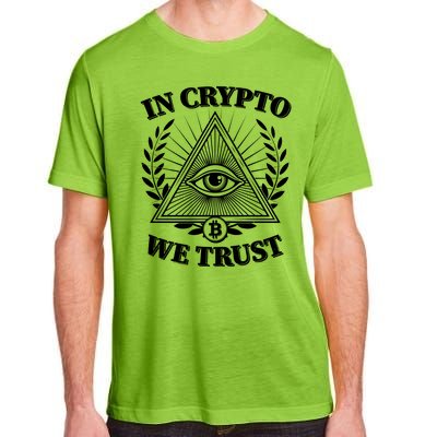 Vintage In Crypto We Trust Eye Of Providence Adult ChromaSoft Performance T-Shirt