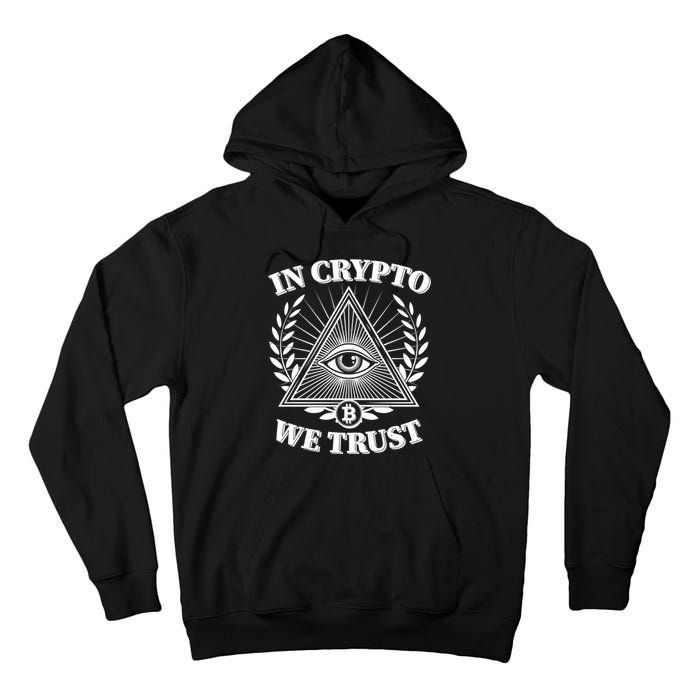 Vintage In Crypto We Trust Eye Of Providence Tall Hoodie