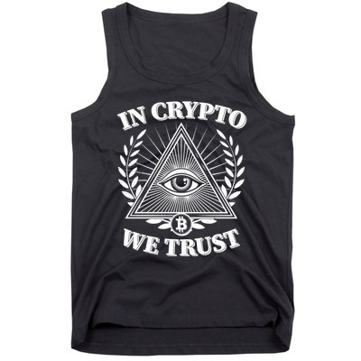 Vintage In Crypto We Trust Eye Of Providence Tank Top