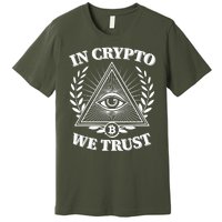 Vintage In Crypto We Trust Eye Of Providence Premium T-Shirt