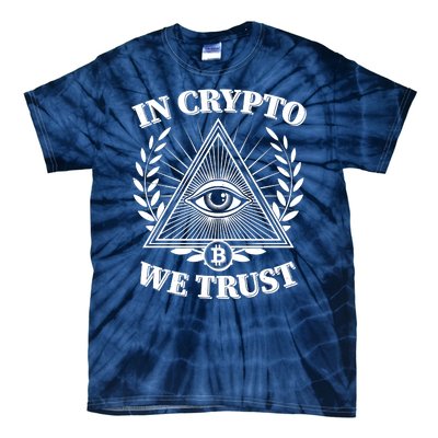 Vintage In Crypto We Trust Eye Of Providence Tie-Dye T-Shirt