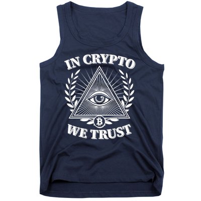 Vintage In Crypto We Trust Eye Of Providence Tank Top