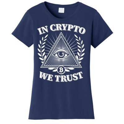 Vintage In Crypto We Trust Eye Of Providence Women's T-Shirt