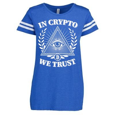 Vintage In Crypto We Trust Eye Of Providence Enza Ladies Jersey Football T-Shirt