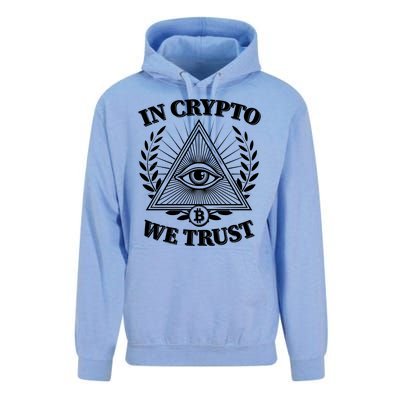 Vintage In Crypto We Trust Eye Of Providence Unisex Surf Hoodie