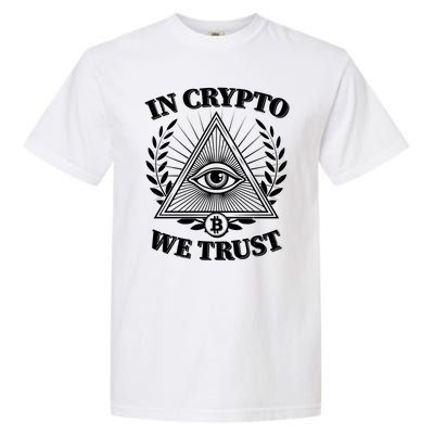 Vintage In Crypto We Trust Eye Of Providence Garment-Dyed Heavyweight T-Shirt