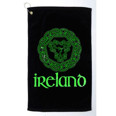 Vintage Ireland Celtic Knot Irish St Patricks Day Platinum Collection Golf Towel