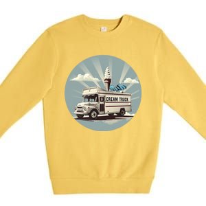 Vacation Ice Cream Truck Costume For Summer Memories Lovers Gift Premium Crewneck Sweatshirt