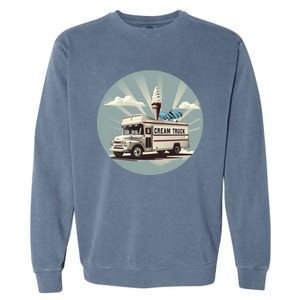 Vacation Ice Cream Truck Costume For Summer Memories Lovers Gift Garment-Dyed Sweatshirt