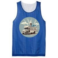 Vacation Ice Cream Truck Costume For Summer Memories Lovers Gift Mesh Reversible Basketball Jersey Tank