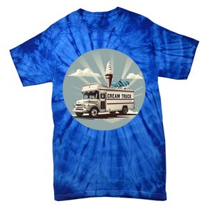 Vacation Ice Cream Truck Costume For Summer Memories Lovers Gift Tie-Dye T-Shirt