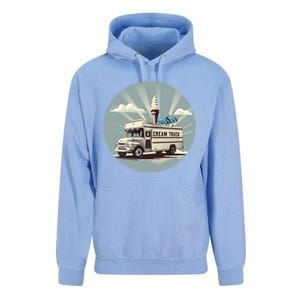 Vacation Ice Cream Truck Costume For Summer Memories Lovers Gift Unisex Surf Hoodie