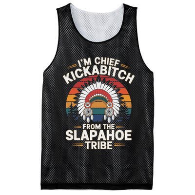 Vintage IM Chief Kickabitch From The Slapahoe Tribe Mesh Reversible Basketball Jersey Tank