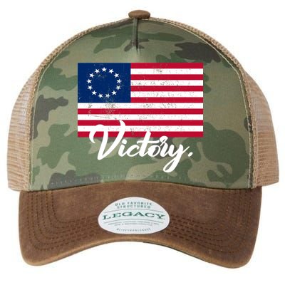 Victory America Betsy Ross Flag 1776 Legacy Tie Dye Trucker Hat