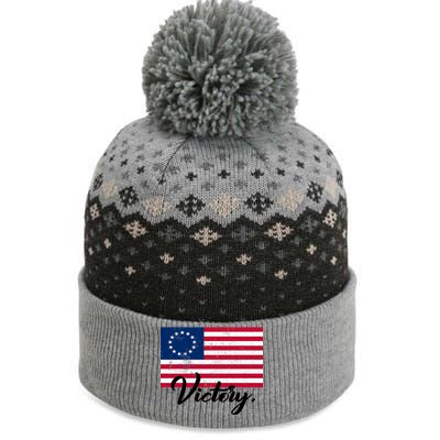 Victory America Betsy Ross Flag 1776 The Baniff Cuffed Pom Beanie