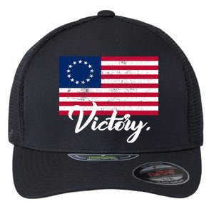 Victory America Betsy Ross Flag 1776 Flexfit Unipanel Trucker Cap