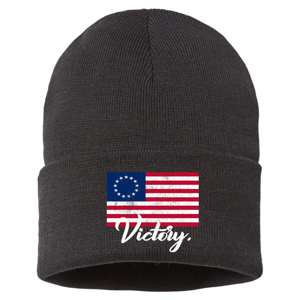 Victory America Betsy Ross Flag 1776 Sustainable Knit Beanie