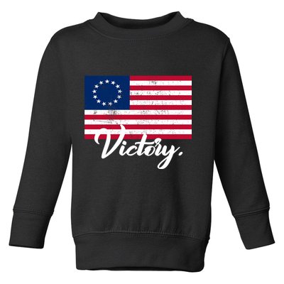 Victory America Betsy Ross Flag 1776 Toddler Sweatshirt