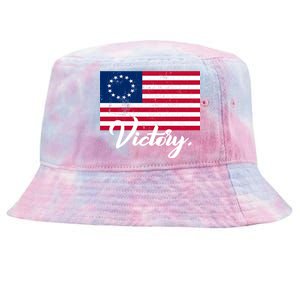 Victory America Betsy Ross Flag 1776 Tie-Dyed Bucket Hat