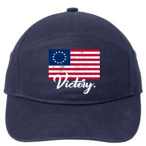 Victory America Betsy Ross Flag 1776 7-Panel Snapback Hat