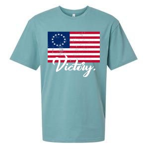 Victory America Betsy Ross Flag 1776 Sueded Cloud Jersey T-Shirt