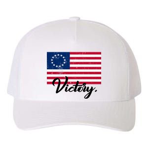 Victory America Betsy Ross Flag 1776 Yupoong Adult 5-Panel Trucker Hat