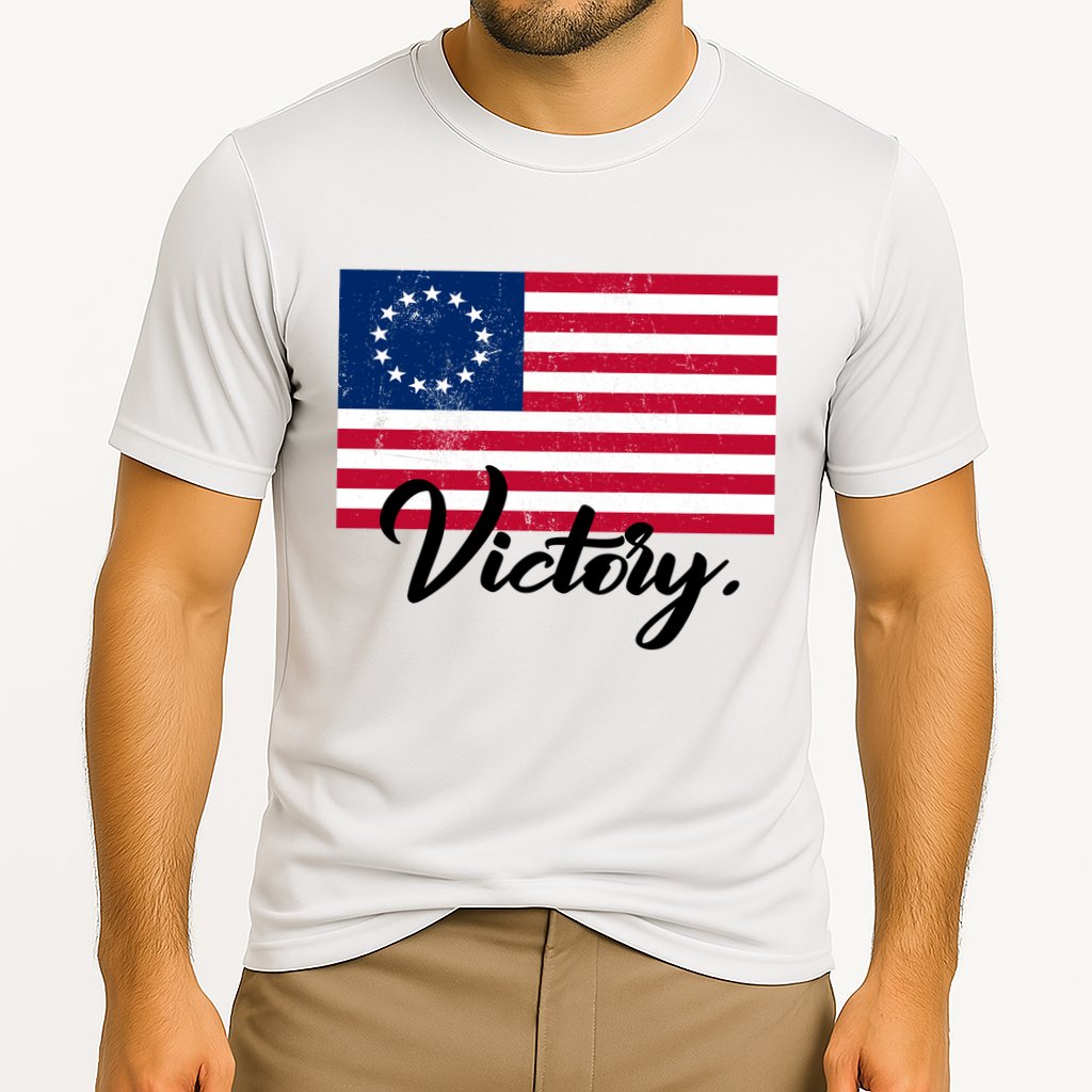 Victory America Betsy Ross Flag 1776 Performance Shirt