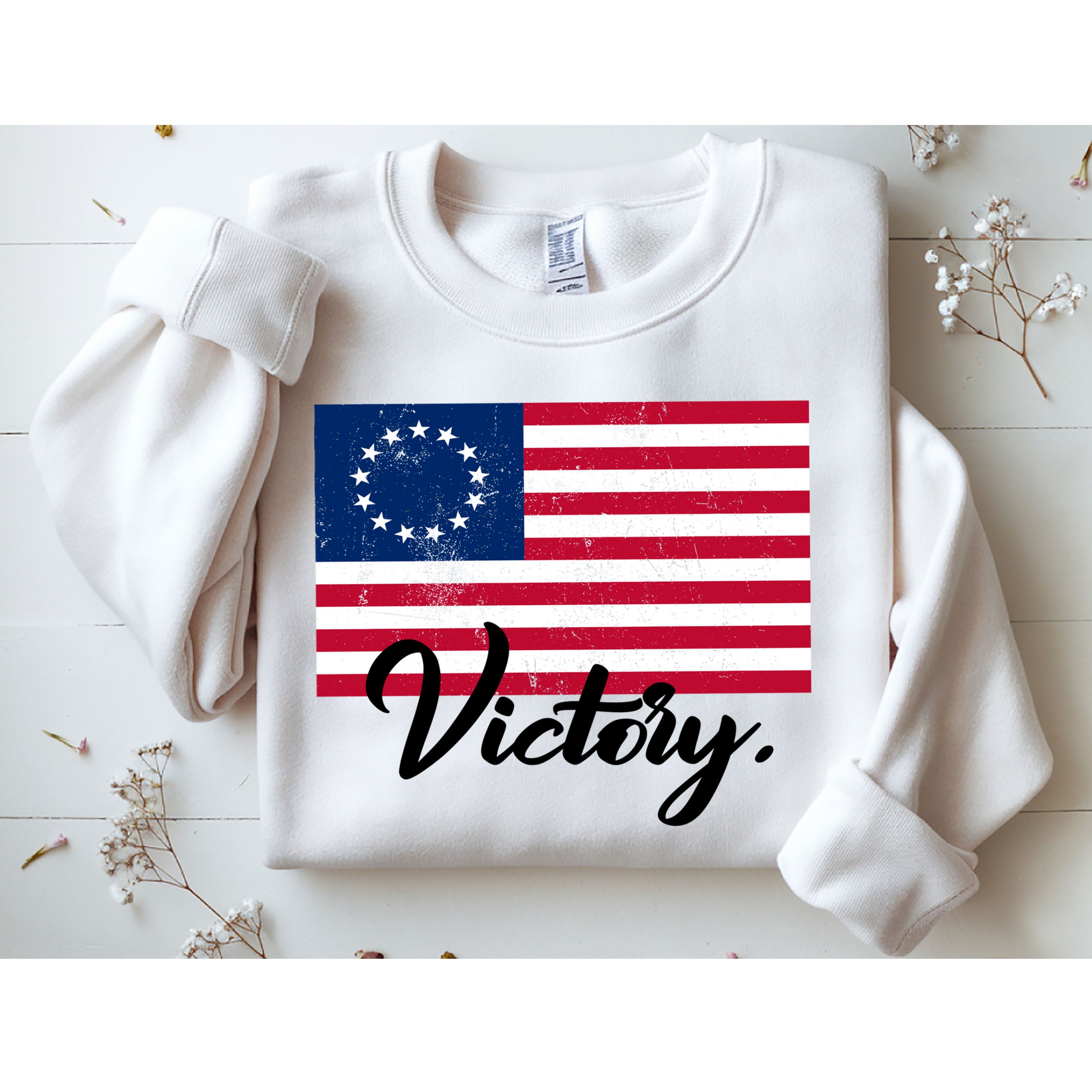 Victory America Betsy Ross Flag 1776 Sweatshirt