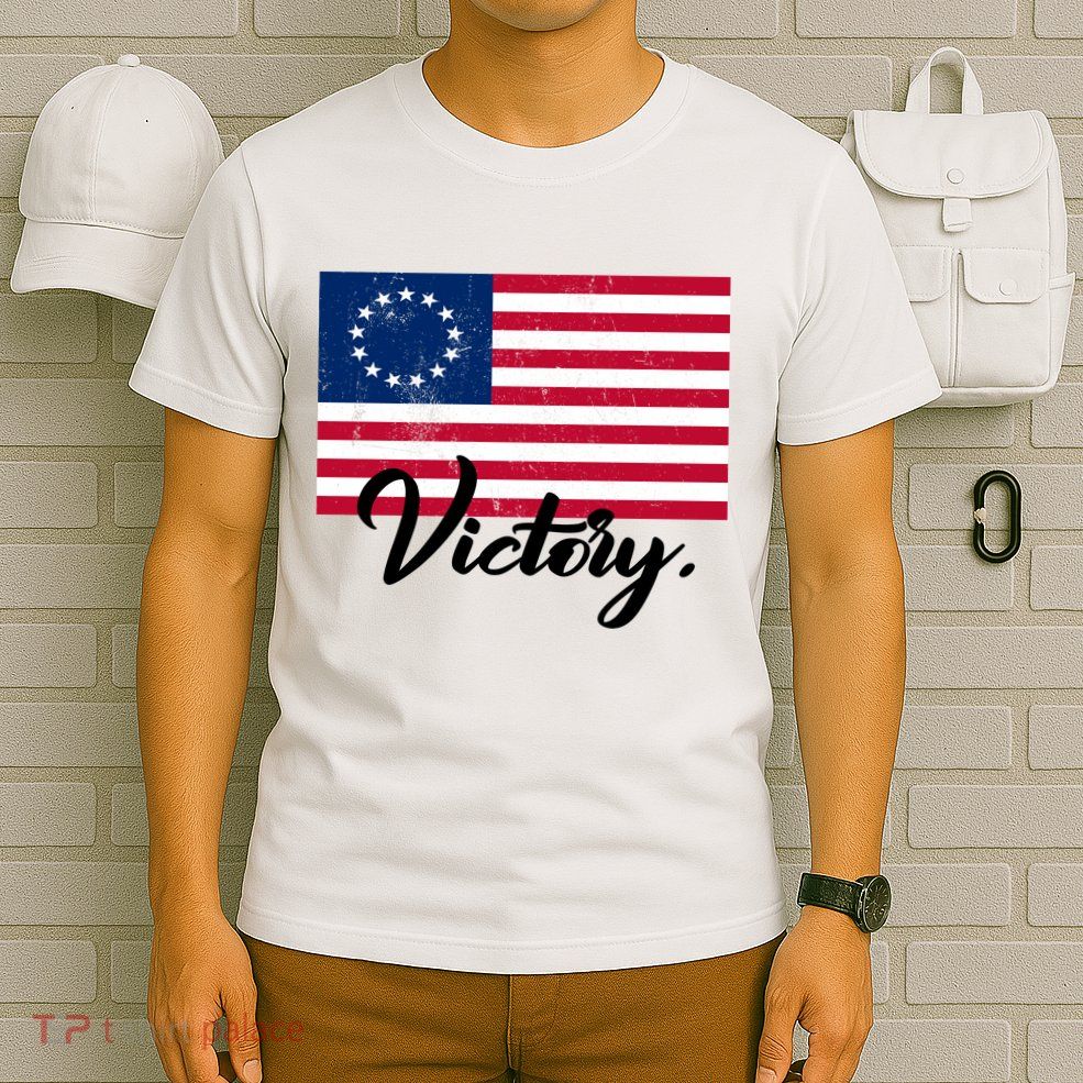 Victory America Betsy Ross Flag 1776 T-Shirt