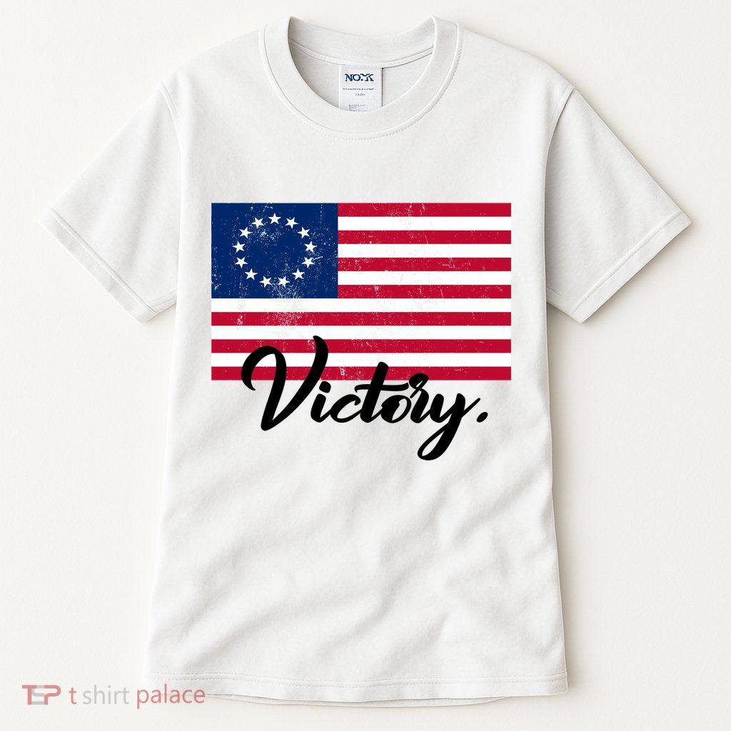 Victory America Betsy Ross Flag 1776 Tall T-Shirt
