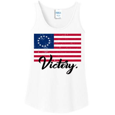 Victory America Betsy Ross Flag 1776 Ladies Essential Tank