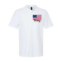 Victory America Betsy Ross Flag 1776 Softstyle Adult Sport Polo