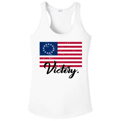 Victory America Betsy Ross Flag 1776 Ladies PosiCharge Competitor Racerback Tank