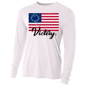 Victory America Betsy Ross Flag 1776 Cooling Performance Long Sleeve Crew