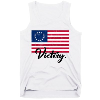 Victory America Betsy Ross Flag 1776 Tank Top