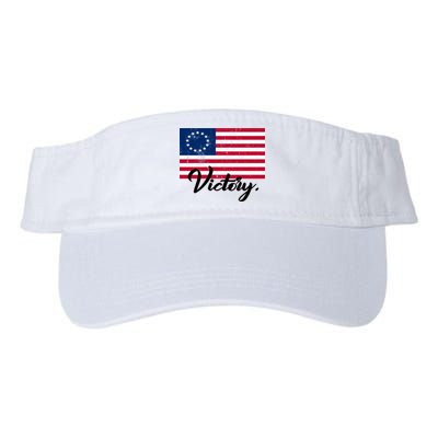 Victory America Betsy Ross Flag 1776 Valucap Bio-Washed Visor