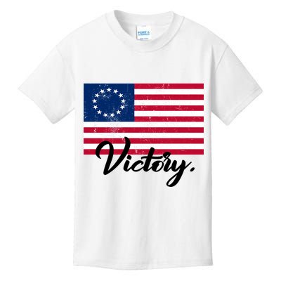 Victory America Betsy Ross Flag 1776 Kids T-Shirt