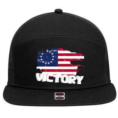 Victory Betsy Ross Original Flag 7 Panel Mesh Trucker Snapback Hat