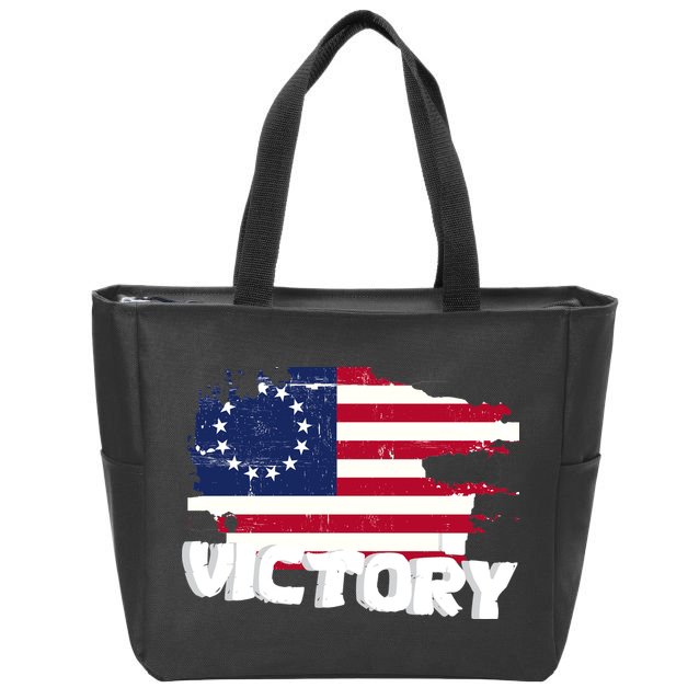 Victory Betsy Ross Original Flag Zip Tote Bag