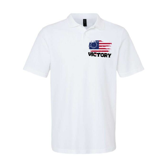 Victory Betsy Ross Original Flag Softstyle Adult Sport Polo