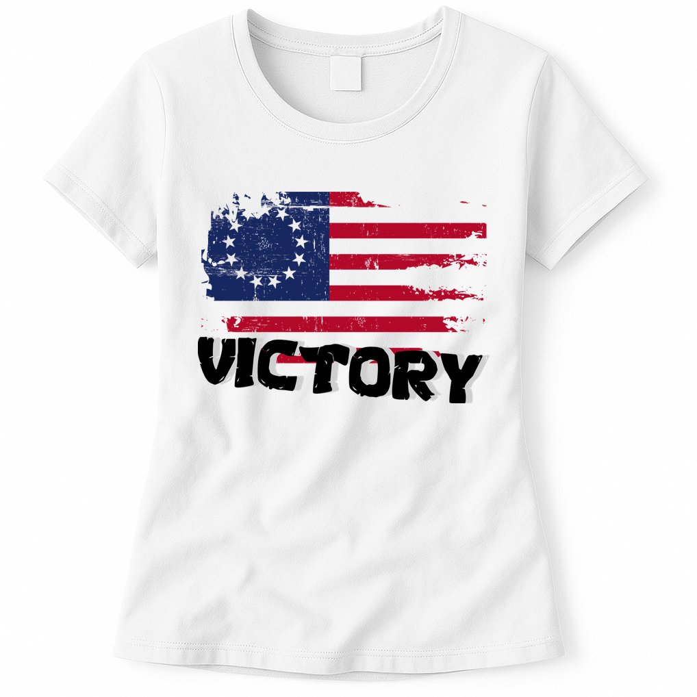 Victory Betsy Ross Original Flag Womens T-Shirt